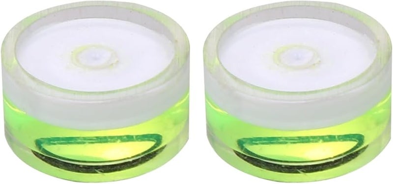Lifkome 16 Pcs Universal Circular Bubble Level 15mm Diameter 6mm Height Green - Image 1